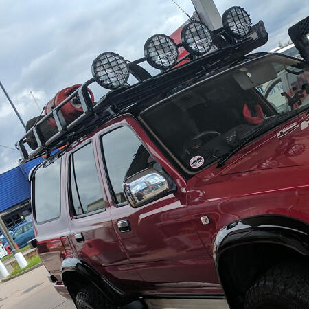 Hilux Surf (4Runner) 2nd Gen - roof rail install