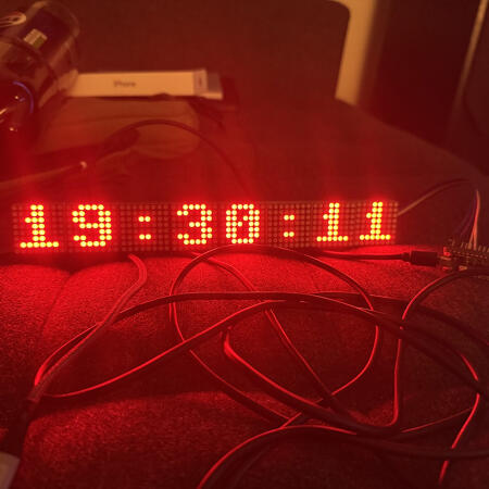 Raspberry Pi Pico W LED Matrix Clock with DST and NTP